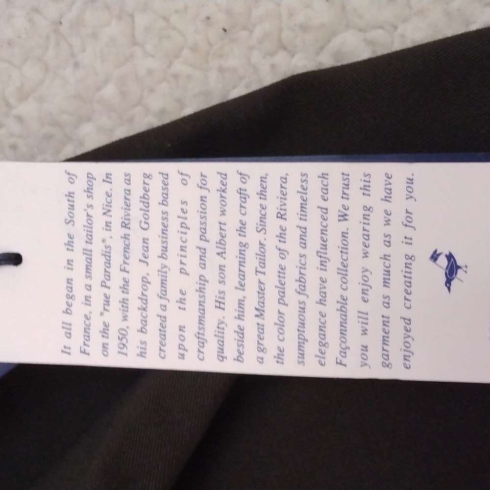 NWT Faconnable Brown Cotton/Wool Pants 36 - 31.5 - Picture 8 of 14